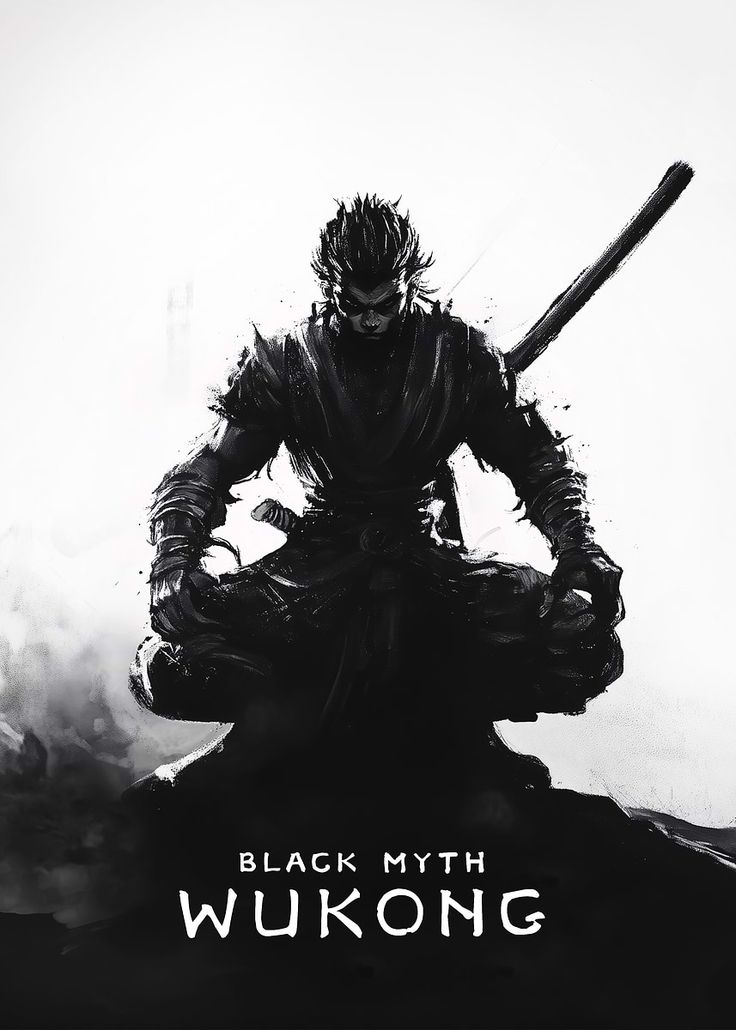 'Black Myth Wukong Artwork' Poster, picture, metal print, paint by